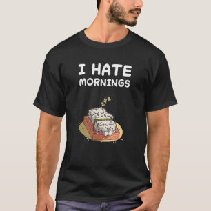 Sushi Hate Mornings Nickerchen Sleep Nickerchen Pa T-Shirt