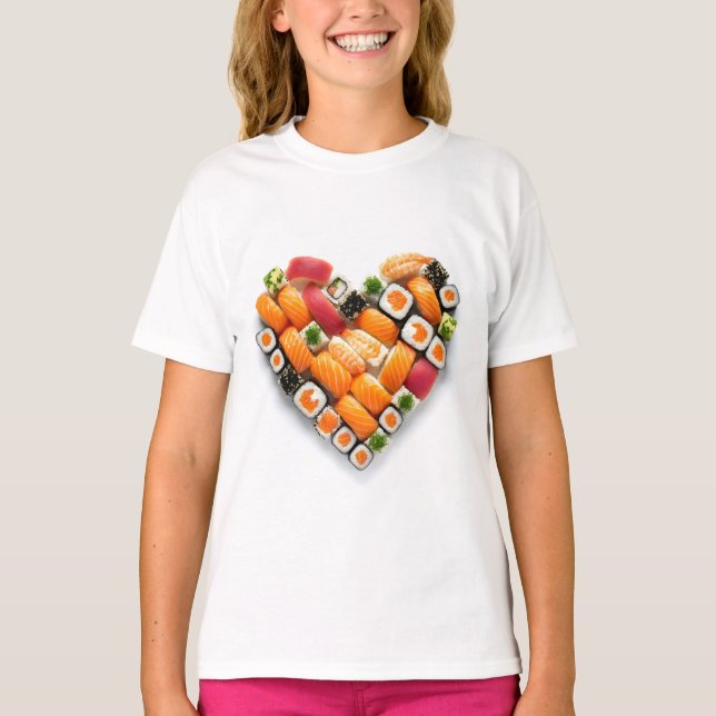 Sushi-Herz T-Shirt (Vorderseite)