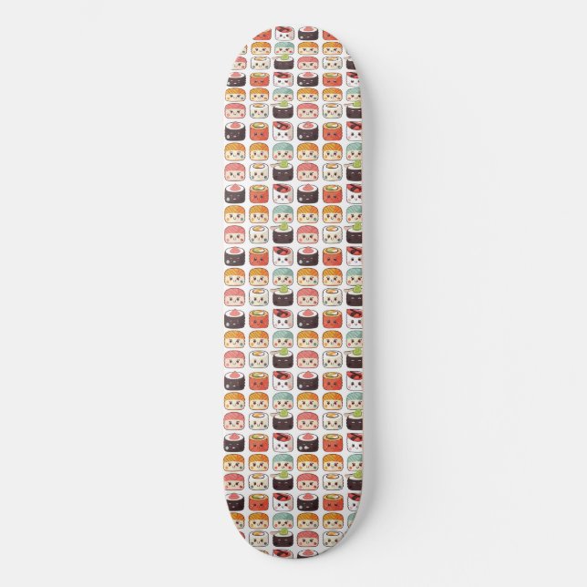 Sushi Illustration Skateboard (Vorderseite)