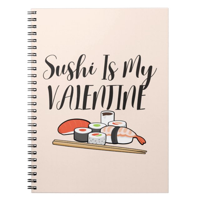 Sushi ist mein Valentin, Sushi Notizblock (Vorderseite)