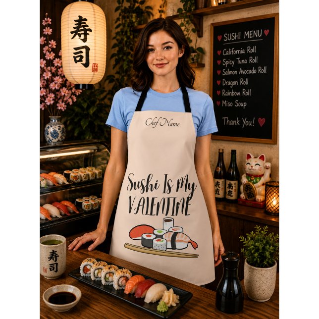 Sushi ist mein Valentin, Sushi Schürze (Von Creator hochgeladen)