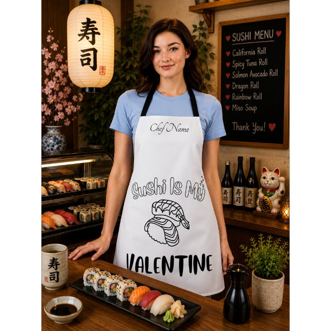 Sushi ist mein Valentin, Sushi Schürze (Von Creator hochgeladen)
