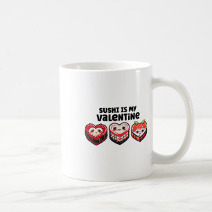 Sushi ist mein Valentine Niedlich Kawaii Retro Her Kaffeetasse
