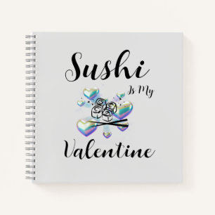 Sushi ist mein Valentine Notizbuch