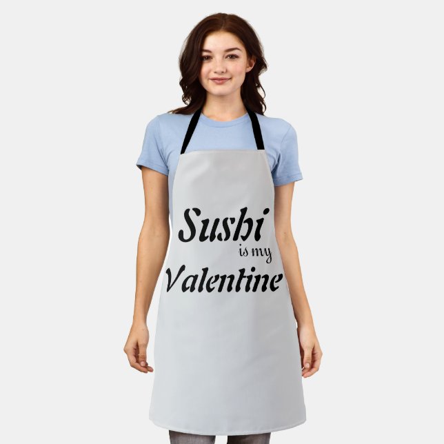 Sushi ist mein Valentine Schürze (Getragen)