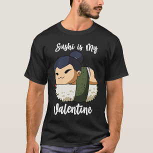 Sushi ist mein Valentine Sumo Wrestler Funny Valen T-Shirt
