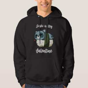 Sushi ist mein Valentinsbär Funny Valentinstag Hoodie