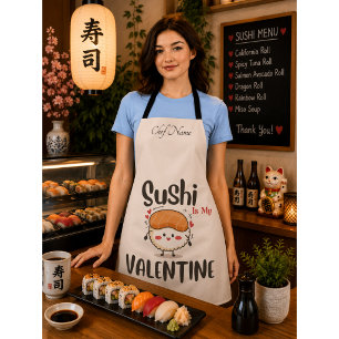 Sushi ist mein Valentinstag Schürze
