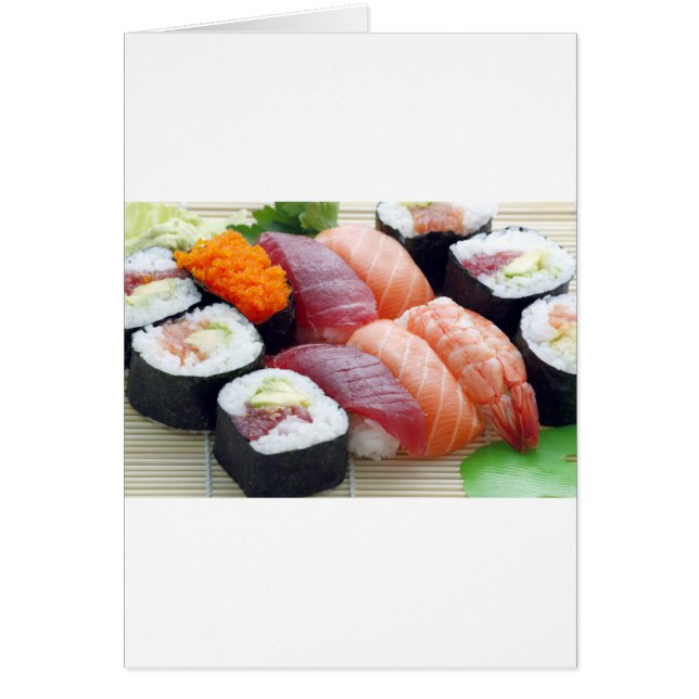 Sushi Japanese Asian Food Raw Sashimi Fresh Roll (Vorne)