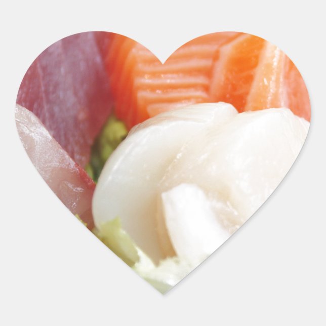 Sushi Japanisch Köstliches asiatisches Food Yummy Herz-Aufkleber (Vorderseite)