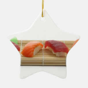 Sushi Japanisch Köstliches asiatisches Food Yummy Keramik Ornament