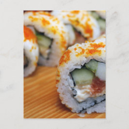 Sushi Japanisch Köstliches asiatisches Food Yummy Postkarte