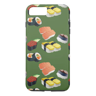 Sushi japanisch Lebensmittel Grüne Telefonabdeckun iPhone 8 Plus/7 Plus Hülle