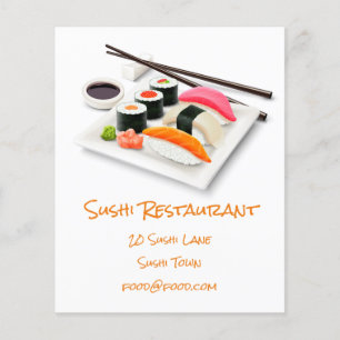 Sushi japanisches Restaurant Flyer