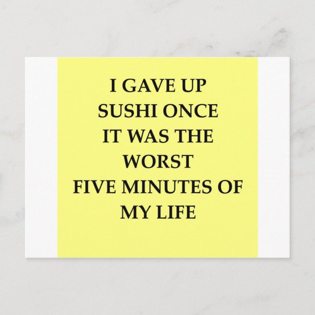 SUSHI.jpg Postkarte (Vorderseite)