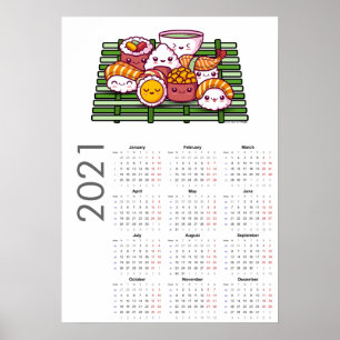 Sushi-Kalender 2021 Poster