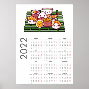 Sushi-Kalender 2022 Poster