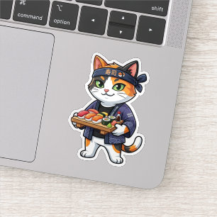 Sushi-Katze Aufkleber