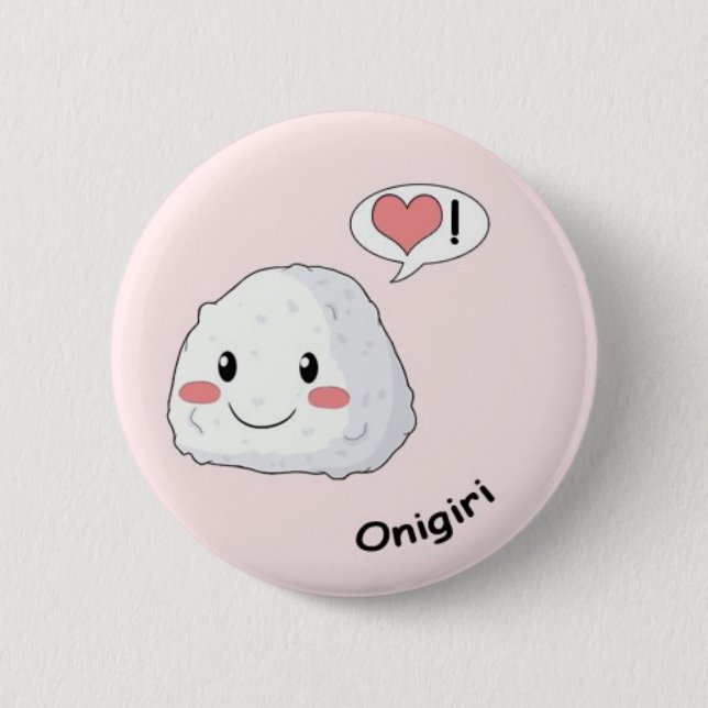 Sushi kawaii button (Vorderseite)