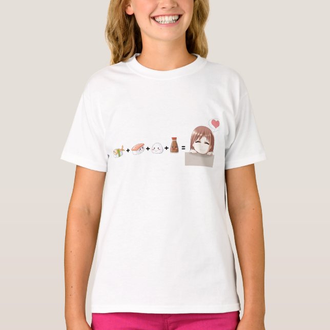 Sushi kawaii T-Shirt (Vorderseite)