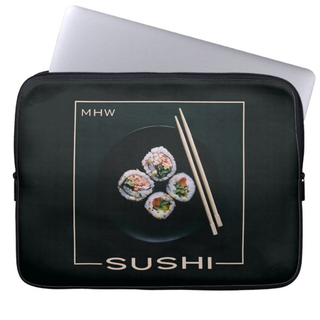 Sushi-Laptop-Ärmel Laptopschutzhülle (Vorderseite)