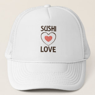 Sushi Liebe Herzerreißer Lachs Liebling Truckerkappe