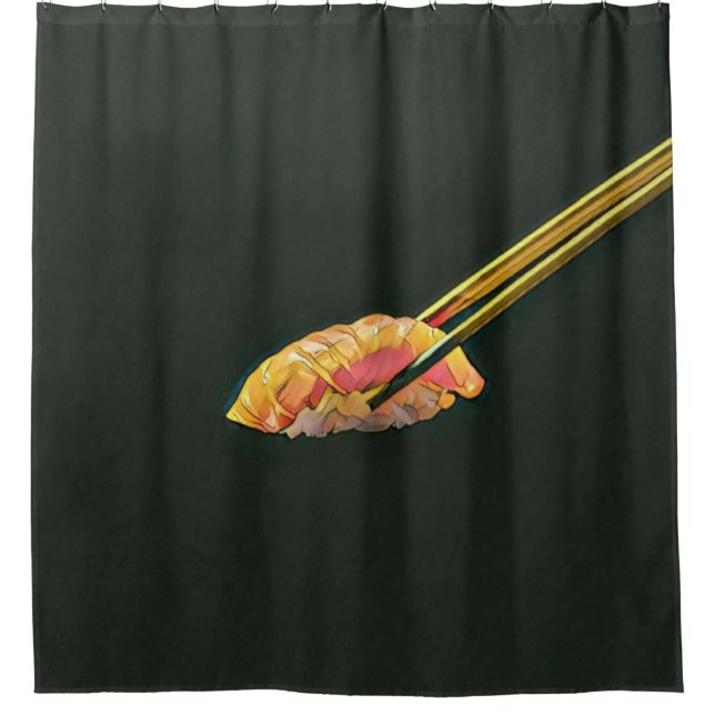 Sushi-Liebesgeschenk Duschvorhang (Vorderseite)