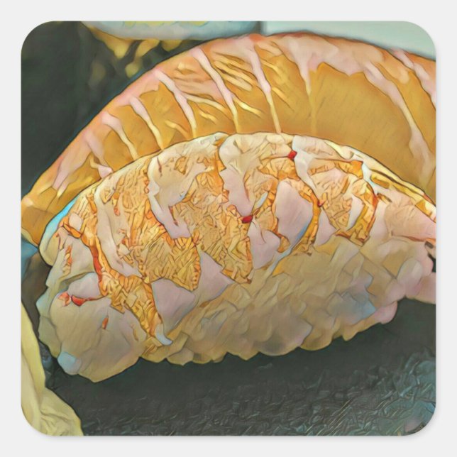 Sushi-Liebesgeschenk Quadratischer Aufkleber (Vorderseite)