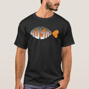 Sushi Love Religious Fish Inspirred Typography Sal T-Shirt