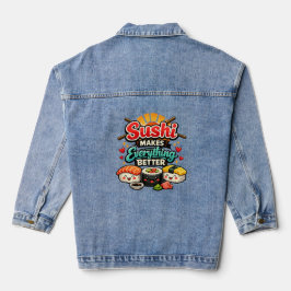 Sushi Macht Alles Besser Jeansjacke