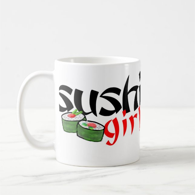Sushi-Mädchen-Tasse Tasse (Links)