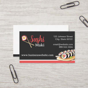Sushi Maki Business Card Visitenkarte