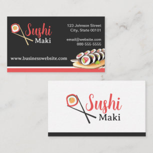 Sushi Maki Business Card Visitenkarte
