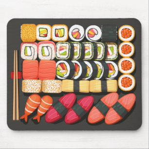 Sushi-Mauspad, Japan-Food-Maus Mousepad