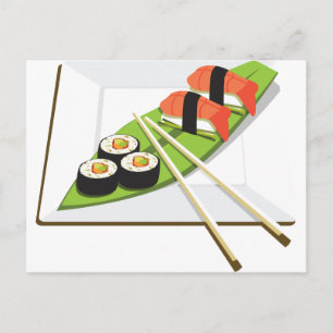 Sushi Meal Postkarte