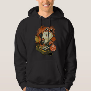 Sushi Meister Katze Hoodie