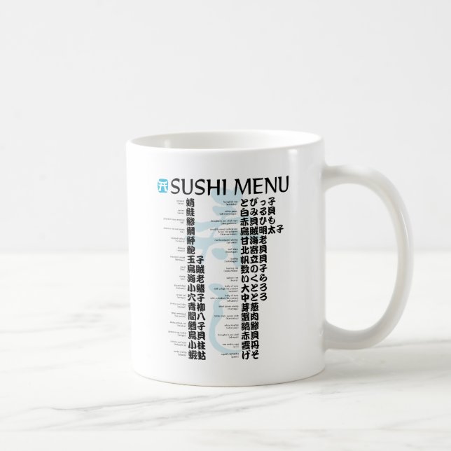 Sushi menu-Jpanese Tasse (Rechts)