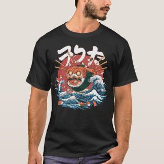 Sushi Monster. Japanisch Inspiriert Wave. T-Shirt
