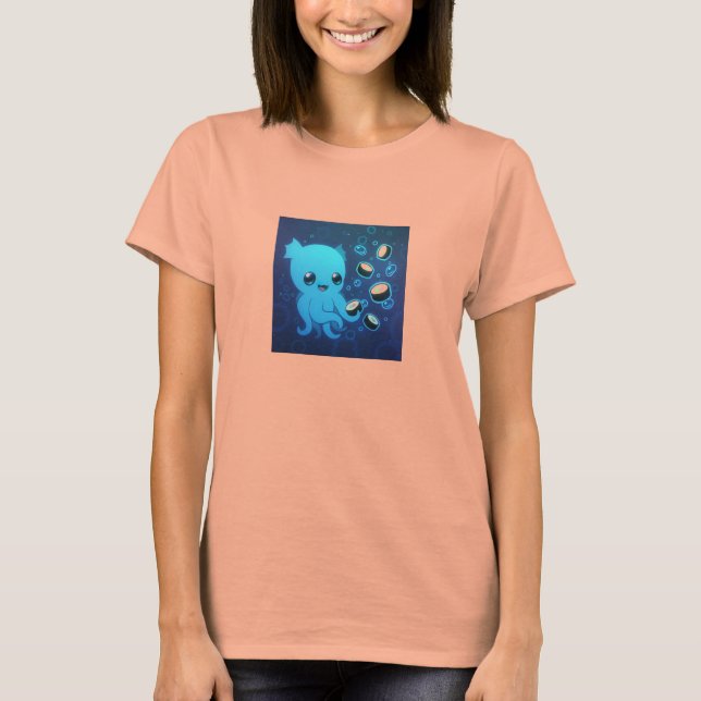 Sushi-Monster-Shirt T-Shirt (Vorderseite)