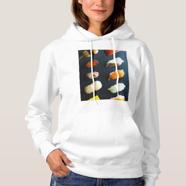 Sushi Museum on a Blackboard  Hoodie (Vorderseite)