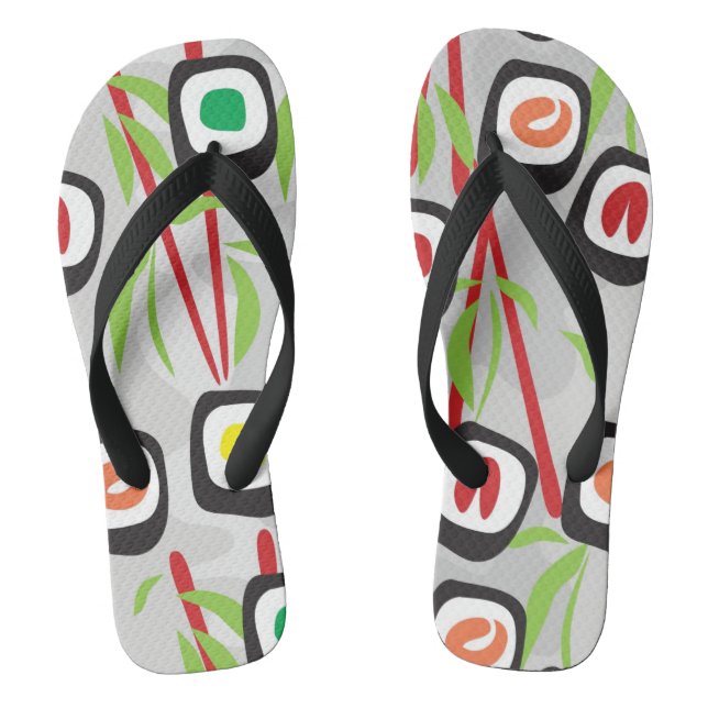 Sushi-Muster Flip Flops (Fußbett)