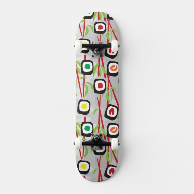 Sushi-Muster Skateboard (Vorderseite)