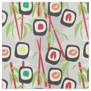 Sushi-Muster Stoff
