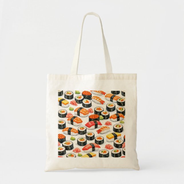 Sushi-Muster Tragetasche (Vorne)