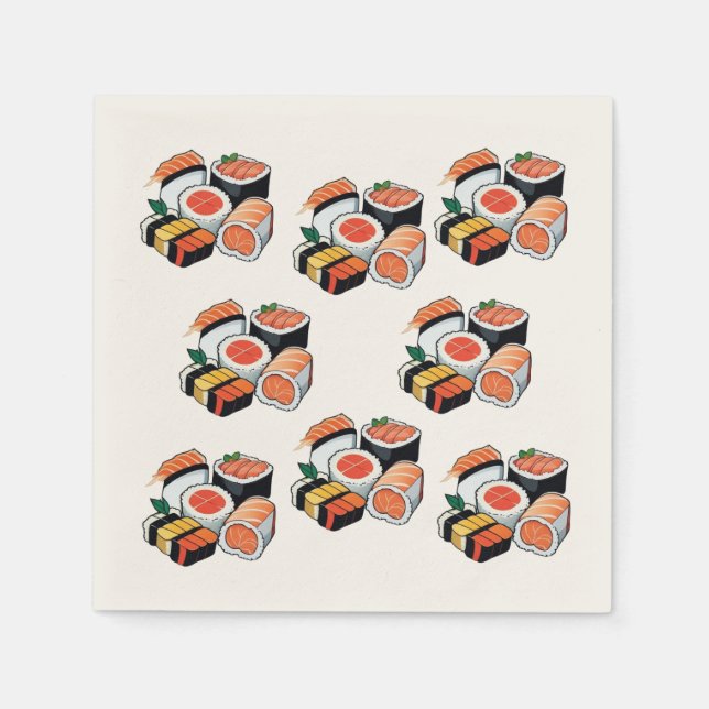 Sushi Napkin Serviette (Vorderseite)