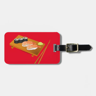Sushi niedlich japanisches Essen Gepäckanhänger