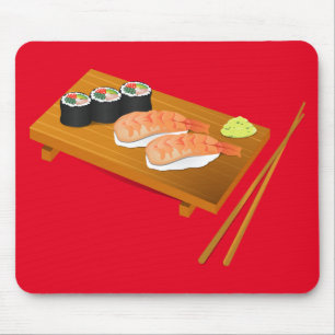 Sushi niedlich japanisches Essen Mousepad