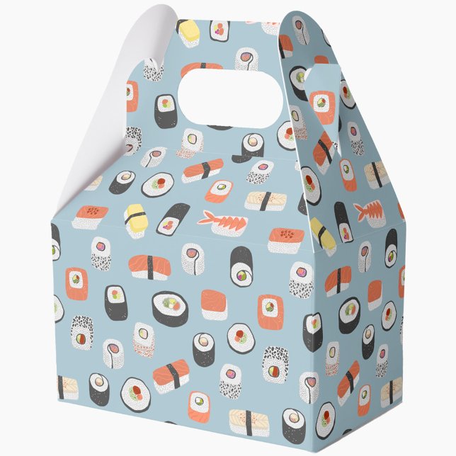 Sushi Nigiri Maki Roll Pattern Geschenkschachtel (Sushi pattern favor box)