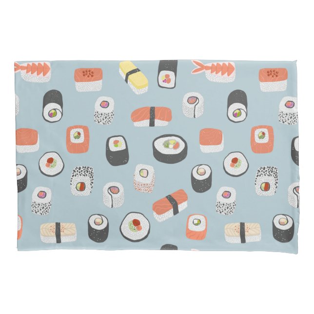 Sushi Nigiri Maki Roll Pattern Kissenbezug (Vorderseite-Links)
