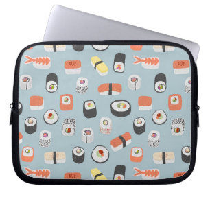 Sushi Nigiri Maki Roll Pattern Laptopschutzhülle